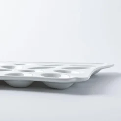 Martha Stewart Patterson Egg Serving Platter (White)