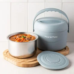 Meal Mate Mini Portable Lunch Carrier-Warmer (Blue)