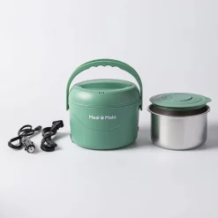 Meal Mate Mini Portable Lunch Carrier-Warmer (Green)
