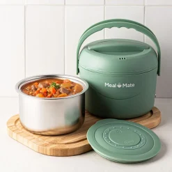Meal Mate Mini Portable Lunch Carrier-Warmer (Green)