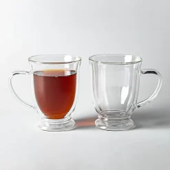 Milano Caffe Double Wall Glass Mug, 480ml - Set/2