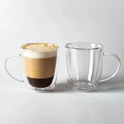 Milano Genoa Double Wall Glass Mug, 480ml - Set/2