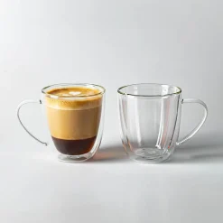 Milano Genoa Double Wall Glass Mug, 310ml - Set/2