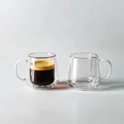 Milano Sienna Double Wall Espresso Glass, 80ml - Set/2