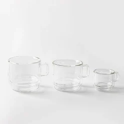 Milano Torre Double Wall Stacking Glass Mug, 90ml - Set/2