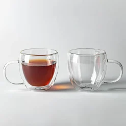 Milano Turin Double Wall Cappuccino Glass, 360ml - Set/2