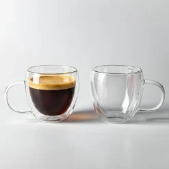 Milano Turin Double Wall Cappuccino Glass, 360ml - Set/2
