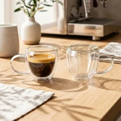 Milano Turin Double Wall Espresso Glass, 80ml - Set/2