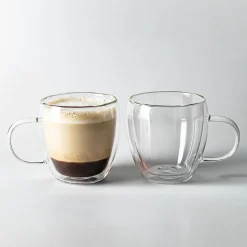 Milano Turin Double Wall Glass Mug, 480ml - Set/2