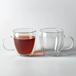 Milano Turin Double Wall Glass Mug, 480ml - Set/2