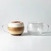 Milano Vetrosa Double Wall Glass Mug, 270ml - Set/2