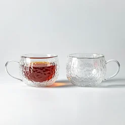 Milano Vetrosa Double Wall Glass Mug, 270ml - Set/2