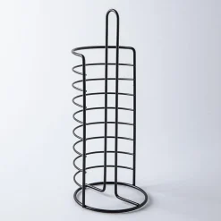 Moda At Home Afton Toilet Paper Reserve-Holder (Black)