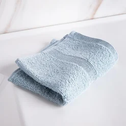 Moda At Home Allure Cotton Face Towel (Powder Blue)