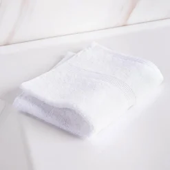 Moda At Home Allure Cotton Face Towel (White)