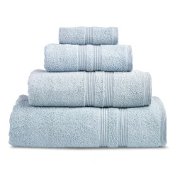Moda At Home Allure Cotton Hand Towel (Powder Blue)