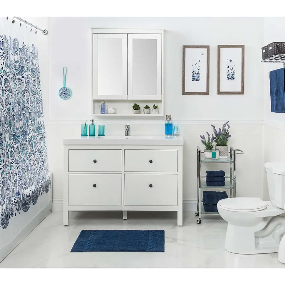 Moda At Home Allure Cotton Hand Towel (Indigo)