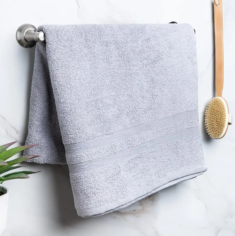 Moda At Home Allure Turkish Cotton Bath Sheet (Marble Grey)