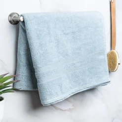 Moda At Home Allure Turkish Cotton Bath Sheet (Powder Blue)