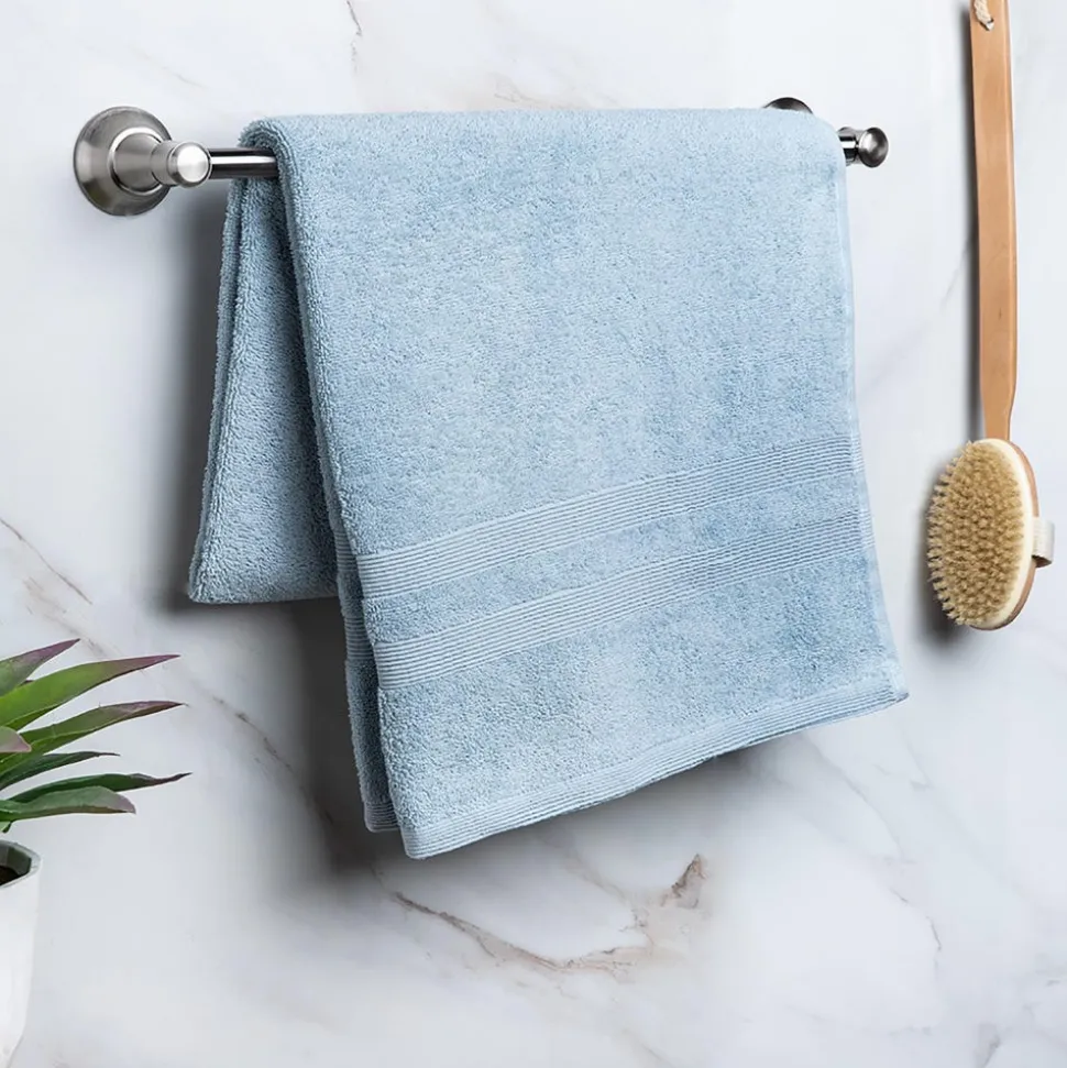 Moda At Home Allure Turkish Cotton Bath Towel (Powder Blue)