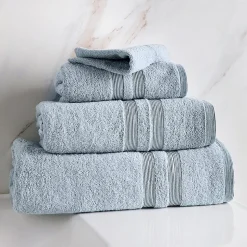 Moda At Home Allure Turkish Cotton Bath Towel (Powder Blue)
