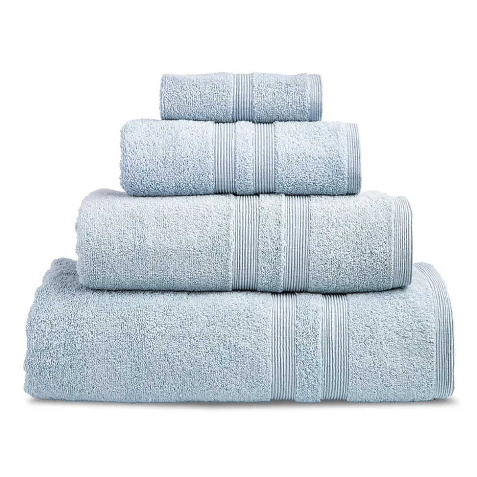 Moda At Home Allure Turkish Cotton Bath Towel (Powder Blue)
