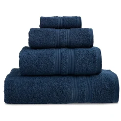 Moda At Home Allure Turkish Cotton Bath Towel (Indigo)