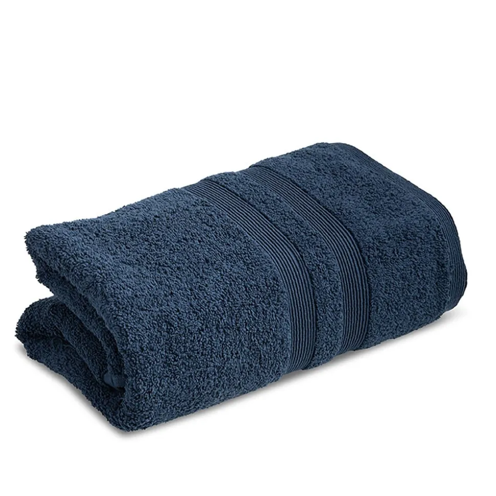 Moda At Home Allure Turkish Cotton Bath Towel (Indigo)