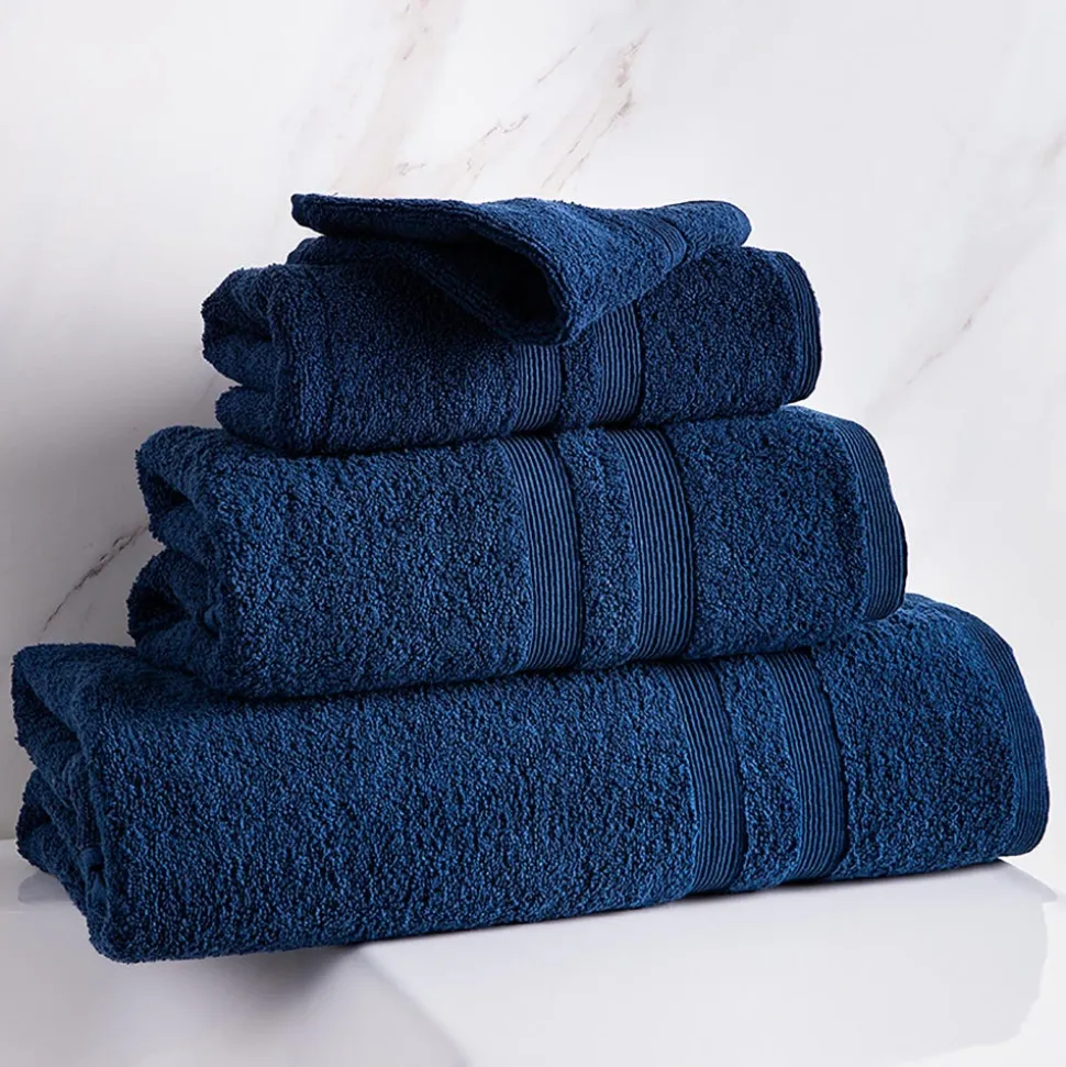 Moda At Home Allure Turkish Cotton Bath Towel (Indigo)