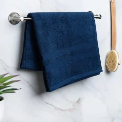Moda At Home Allure Turkish Cotton Bath Towel (Indigo)