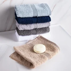 Moda At Home Allure Turkish Cotton Face Towel (Dark Grey)