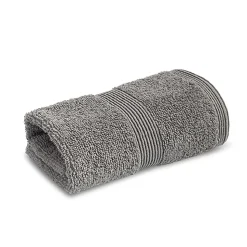 Moda At Home Allure Turkish Cotton Face Towel (Dark Grey)