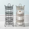 Moda At Home Duke Toilet Paper Reserve-Holder (Black)