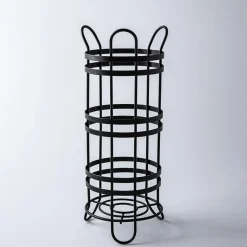 Moda At Home Duke Toilet Paper Reserve-Holder (Black)