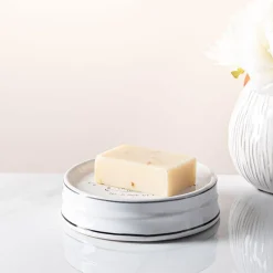 Moda At Home Paris Ceramic Soap Dish (White)