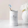 Moda At Home Paris Ceramic Toothbrush Holder (White)