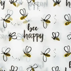 Moda At Home Peva 'Bee Happy' Shower Curtain (Black/White)