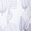 Moda At Home Polyester 'Grey Leaves' Shower Curtain (White/Grey)