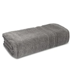 Moda At Home Turkish Allure Cotton Bath Sheet (Dark Grey)