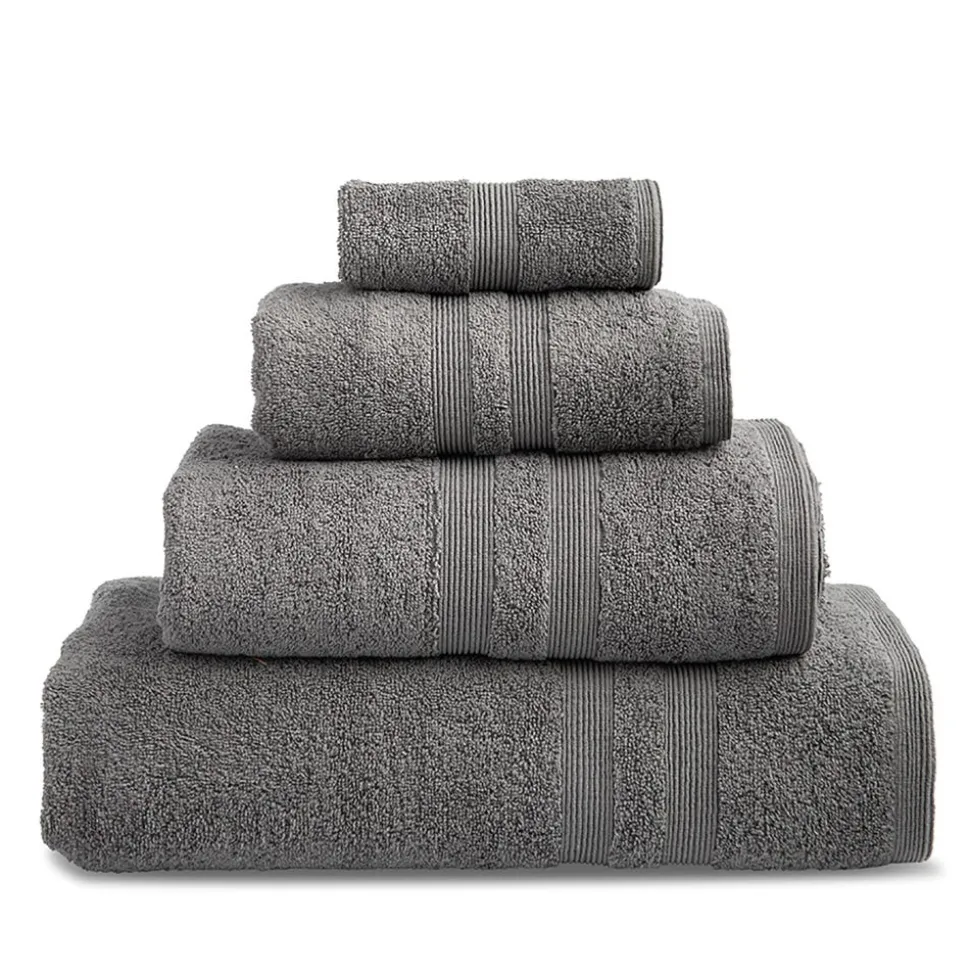 Moda At Home Turkish Allure Cotton Bath Sheet (Dark Grey)