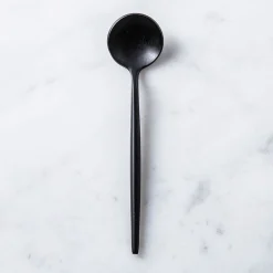 Natural Living Stainless Steel 'Small' Condiment Spoon (Black)