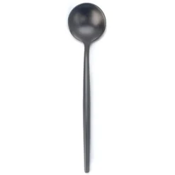 Natural Living Stainless Steel 'Small' Condiment Spoon (Black)