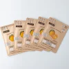 Naturally Biodegrable 100% Brightening Face Sheet Mask - Set of 5