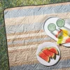 Needle & Pine Water Resistant 'Cruz Stripe' Outdoor Blanket (Tan)