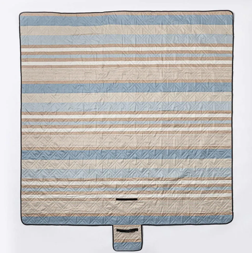 Needle & Pine Water Resistant 'Cruz Stripe' Outdoor Blanket (Tan)