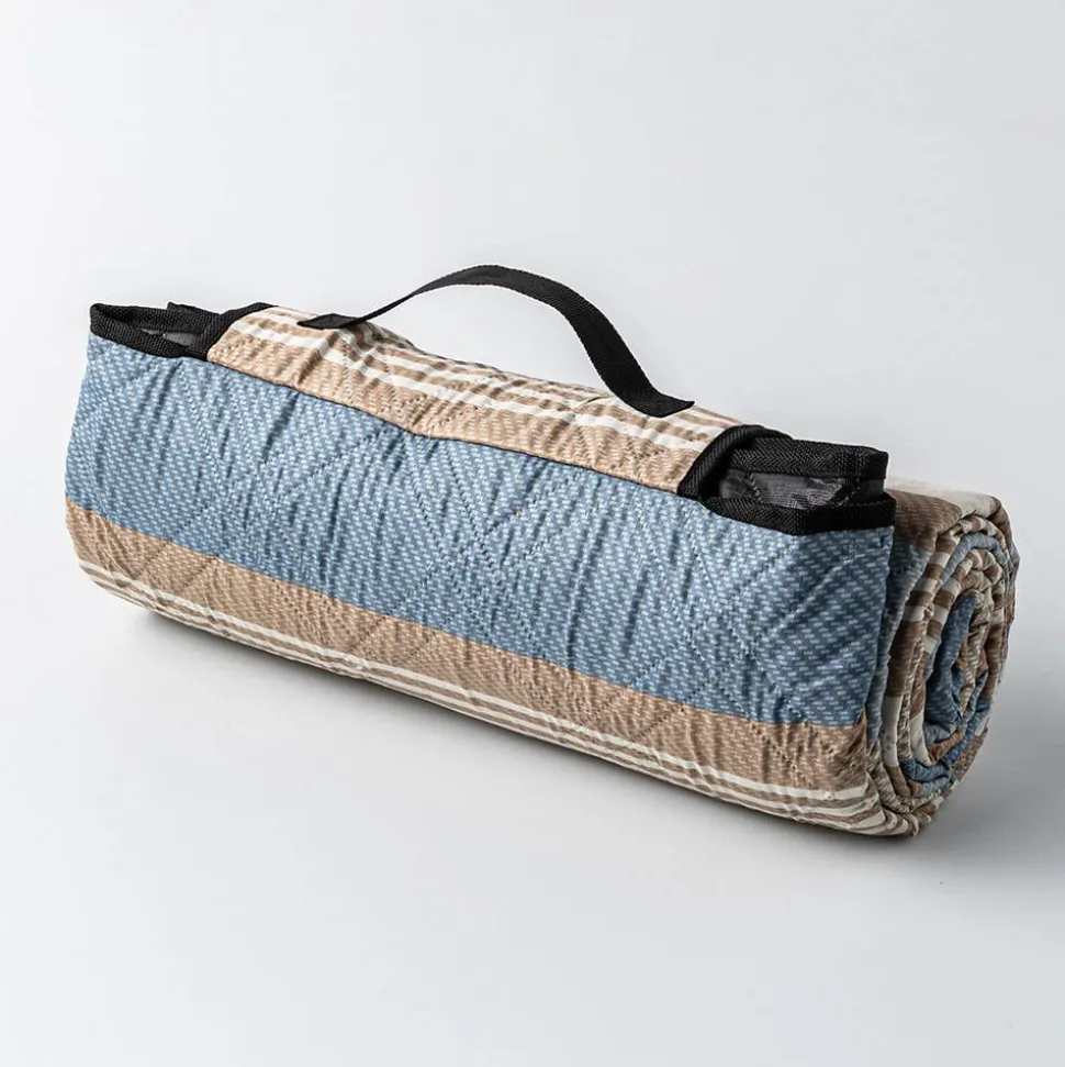 Needle & Pine Water Resistant 'Cruz Stripe' Outdoor Blanket (Tan)