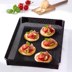 Nostik Reusable Oven Crisper Basket Small (Black)