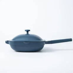 One-Pan Quadra Deep Fry Pan-W Steamer 10in 26 Cm / 3.7 L (Blue Salt)