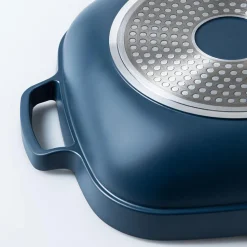 One-Pan Quadra Deep Fry Pan-W Steamer 10in 26 Cm / 3.7 L (Blue Salt)