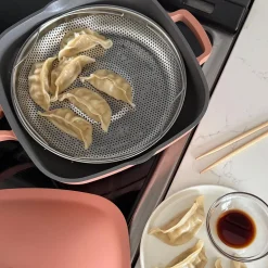 One-Pan Quadra Deep Fry Pan-W Steamer 10in 26 Cm / 3.7 L (Spice)